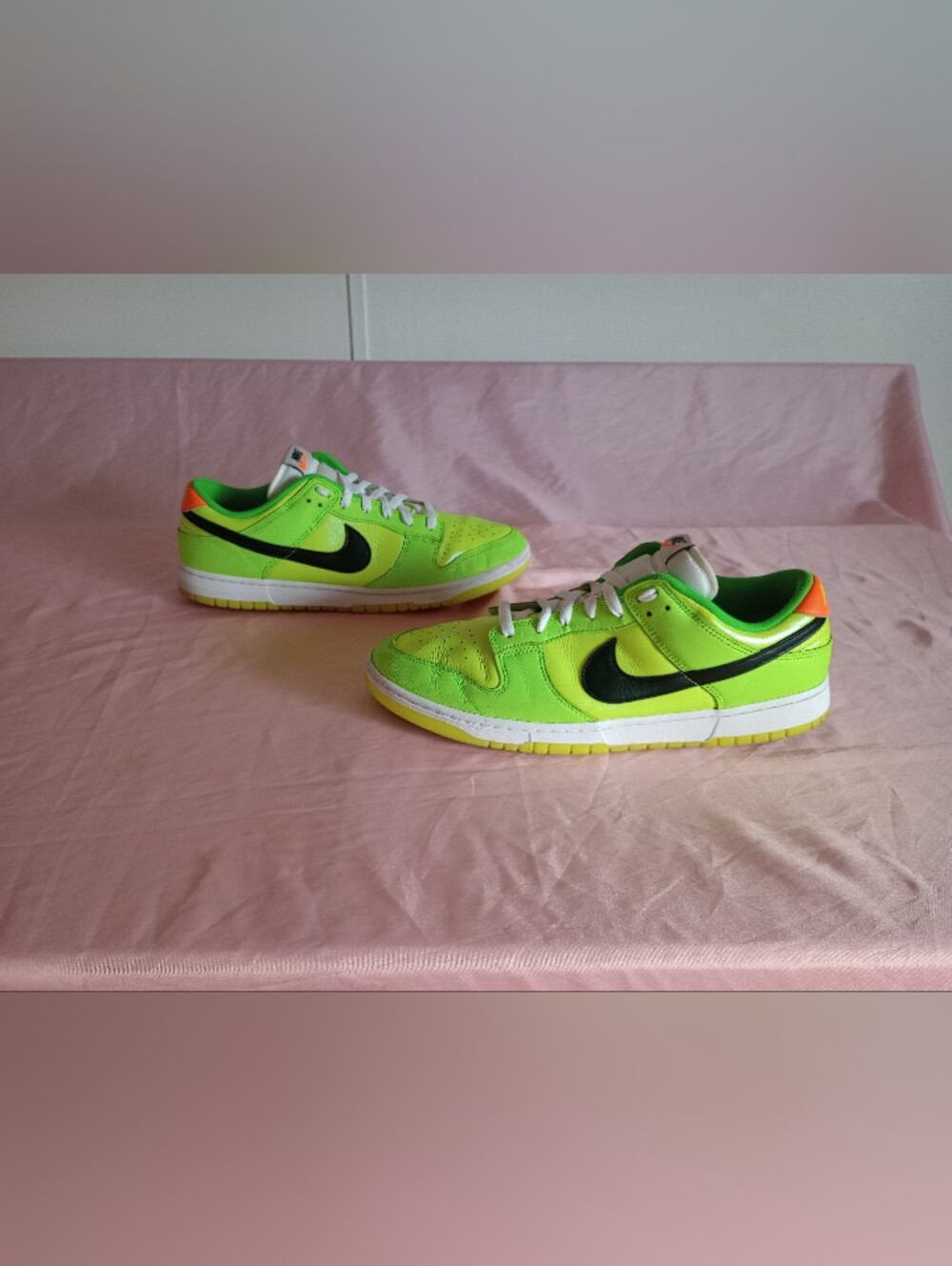 NikeNike Dunk Low SE Volt Black Orange FJ4610-702 Leather Men's size 13